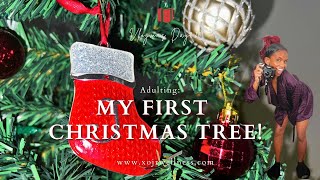 Vlogmas Day 20: Amazon Christmas Tree | Christmas Prep |Decorating | My First Christmas Tree