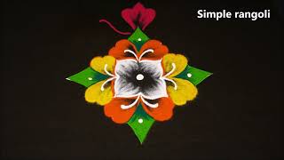 Simple Daily rangoli design/Beautiful kolam/Amazing muggulu /Rangoli by Jayanthi