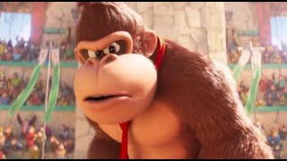 Donkey Kong punches Gilbert Huph