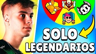 RULETA en RANKEDS pero SOLO ME PUEDEN TOCAR BRAWLERS LEGENDARIOS !!