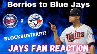 Toronto Blue Jays Trade for Jose Berrios - BLOCKBUSTER Trade with Twins - Blue Jays FAN REACTION