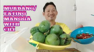 Mukbang/Eating Mangga with cili