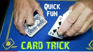 Quick fun impromptu card trick