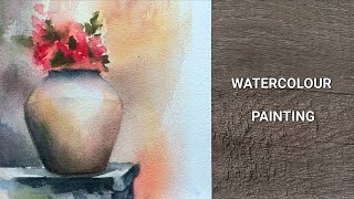 Watercolour painting tutorial for beginner. A aula da pintura aguarela - passo ao passo tutorial