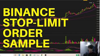 Selling Bitcoin Using STOP-LIMIT Order in BINANCE EXCHANGE