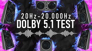 20Hz to 20kHz | 5.1 Dolby Test | Hearing and Deep Bass test 4K