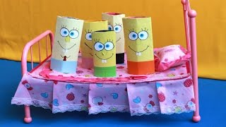 5 Little SpongeBob SquarePants Jumping on the Bed Nursery Rhymes for Children