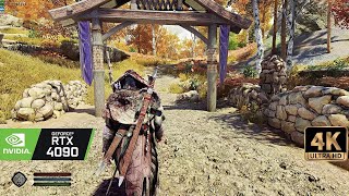 [8K60] Skyrim Ultra Modded graphics 3100+Mods - RAYTRACING insane settings - lossless scaling