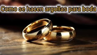 COMO HACER ANILLOS DE MATRIMONIO