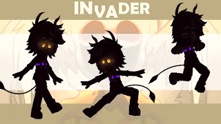 INVADER💜💛 | Not Og Gacha meme/trend💕 | Gacha Animation⭐| ⚠FLASH WARNING⚠