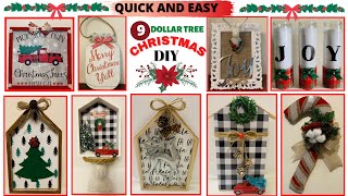 🎅🎄TOP 9 QUICK AND EASY DOLLAR TREE CHRISTMAS DIY/MUST TRY!