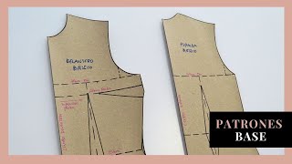 CÓMO ENTENDER UN PATRÓN BASE DE CUERPO - PATRONAJE PARA PRINCIPIANTES #patternmaking #patronaje