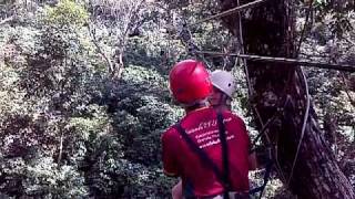 Larsen on the Zip Line