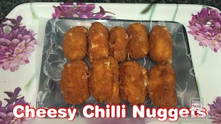 Cheesy Chilli Nuggets - Easy Spicy Crunchy Starter Recipe - Zaara Ki Duniya