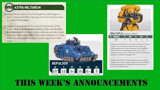 Round up of rule announcements that affect Astra Militarum | balance dataslate | Warhammer 40,000