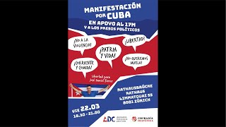 Manifestación por Cuba - #Zürich, Suiza