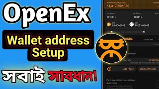 Openex mining wallet setup।। openex wallet set।। openex withdrawal।। core mining update।। oex update