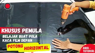 cara pemasangan kaca film depan AGYA/AYLA potong horizontal