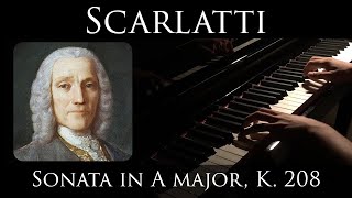 Scarlatti - Sonata in A major, K.208 (Ravenscroft 275 VI Labs)