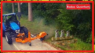 Amazing modern cleaning street equipment / Satisfying video of street sweeper machines