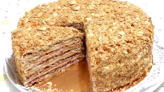 Торт слоёный "Степка растрепка"/Crispy Napoleon cake