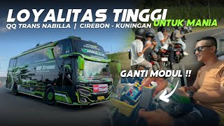 HIBUR MANIA KUNINGAN😍BERISIKNYA DEPAN BELAKANG🥵Trip Kuningan with QQ Trans "Nabilla" Full Telolet !!