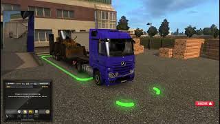 Bulldozer Transport Trailer @Euro Truck Simulator 2