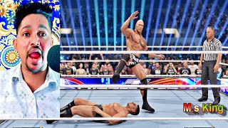 WWE 2K24 | The Rock vs Gunther (Full Match) on Summerslam in Hindi Gameplay