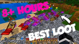 THIS IS WHAT 8 HOURS OF FISHING IN MINECRAFT LOOKS LIKE... (INSANE LOOT)