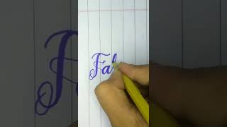 How to write with cut marker.#art #creative #calligraphy #writing #cutmarker #shorts #youtubeshorts