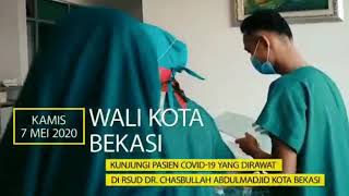 Kunjungin Pasien Covid-19 di RSUD Chasbullah Abdul Maajid Kota Bekasi