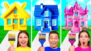 One Colored House Challenge | Funny Challenges by Fun Teen