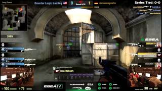 mouz tabseN awesome 1v2 molly clutch vs CLG @ ESEA