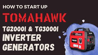 How To Start Up A Tomahawk Power TG2000i and TG3000i Inverter Generator | South Bay Repair Shop