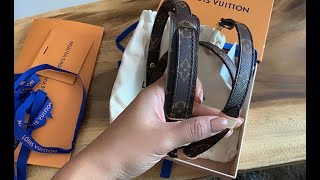 🎁 UNBOXING LOUIS VUITTON adjustable bag strap 16 mm in monogram - สายกระเป๋า รุ่น 16 มม