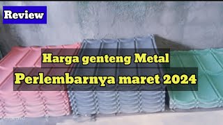 Harga genteng metal terbaru 2024 murah banget