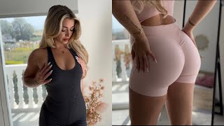 Modeling THIGHT Yoga Jumpsuits for you ( Try on)