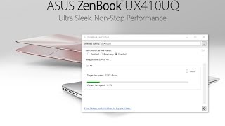 Asus UX410UQ Control your fan speed - Complete silence in idle!