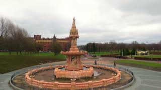 Drone flight around Glasgow Green.