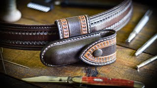 Making A Wet Molded Pocketknife Sheath - Leather Craft