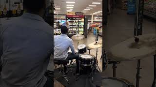 DRUMMING IN THE SUPERMARKET?! 🤯🔥 x @Tylaofficial “Water” Cover 🔥