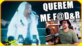 MICROFONE FALHA e CHRISTINA AGUILERA MOSTRA COMO RERSOLVER PROBLEMAS NO PALCO ✂ Reagindo Cortes