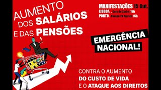 O aumento dos salários e das pensões é emergência nacional!