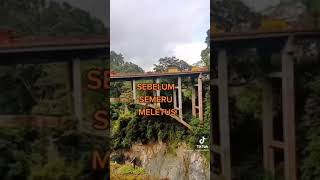 Sebelum gunung Semeru meletus