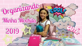 ORGANIZANDO MINHA MOCHILA REBECA BOMBOM