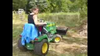 Tasha Driving the Johnny Bucket with Mounted Joystick