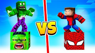 😱 СУПЕРГЕРОЙСКАЯ БИТВА: Лаки Блок ЧЕЛОВЕК-ПАУК vs ХАЛК в Майнкрафт! Minecraft