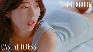 [4K룩북] 좋은 캐주얼 드레스 속옷 패션 룩북 [Amazing Korean Girl Lookbook] 룩북 직캠 포켓걸 룩북 nice casual dress underwear