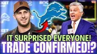 🛑UPDATED LIONS NATION! JARED CONFIRMED! IT HAPPENED NOW! DETROIT LIONS NEWS