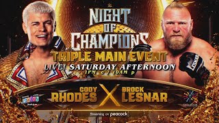 WWE Night of Champions 2023 Brock Lensar vs Cody Rhodes 2K Simulation